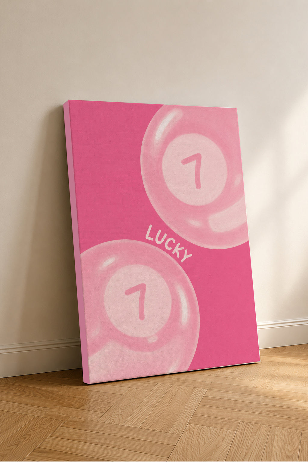Esoriart Lucky You pembe kanvas tablo seti - ana görünüm