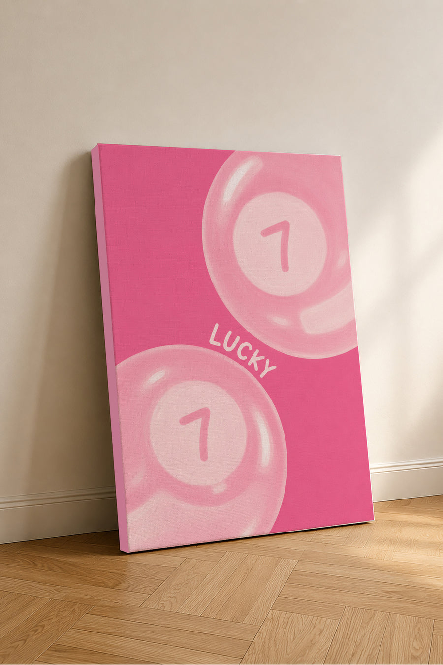 Esoriart Lucky You pembe kanvas tablo seti - ana görünüm